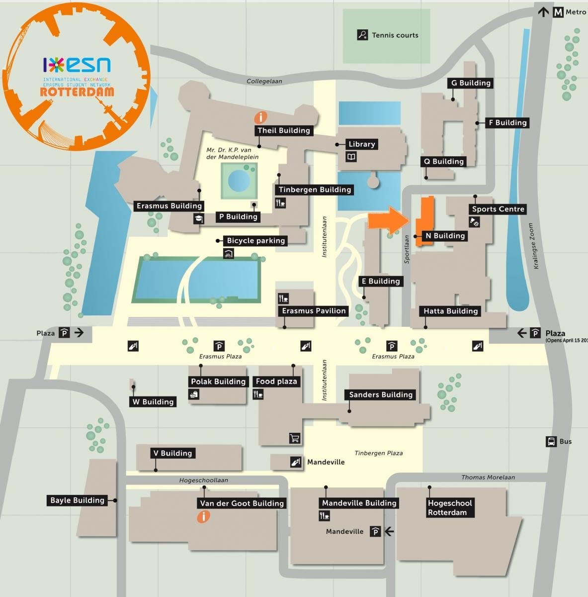 Kat jeyografik nan erasmus inivèsite nan Rotterdam 