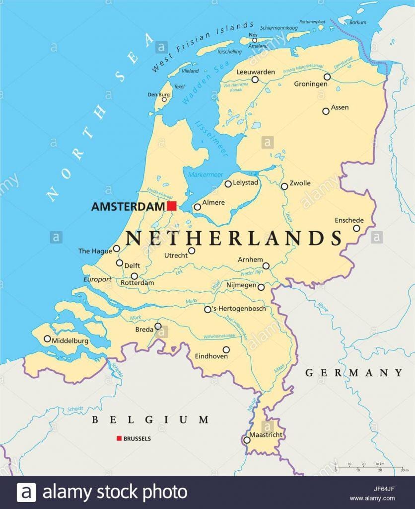 Kat jeyografik nan Rotterdam ak amstèdam