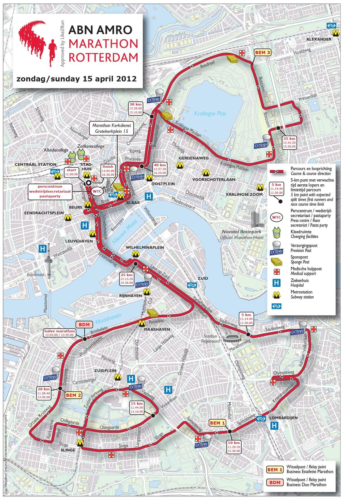 Kat jeyografik nan maraton Rotterdam 