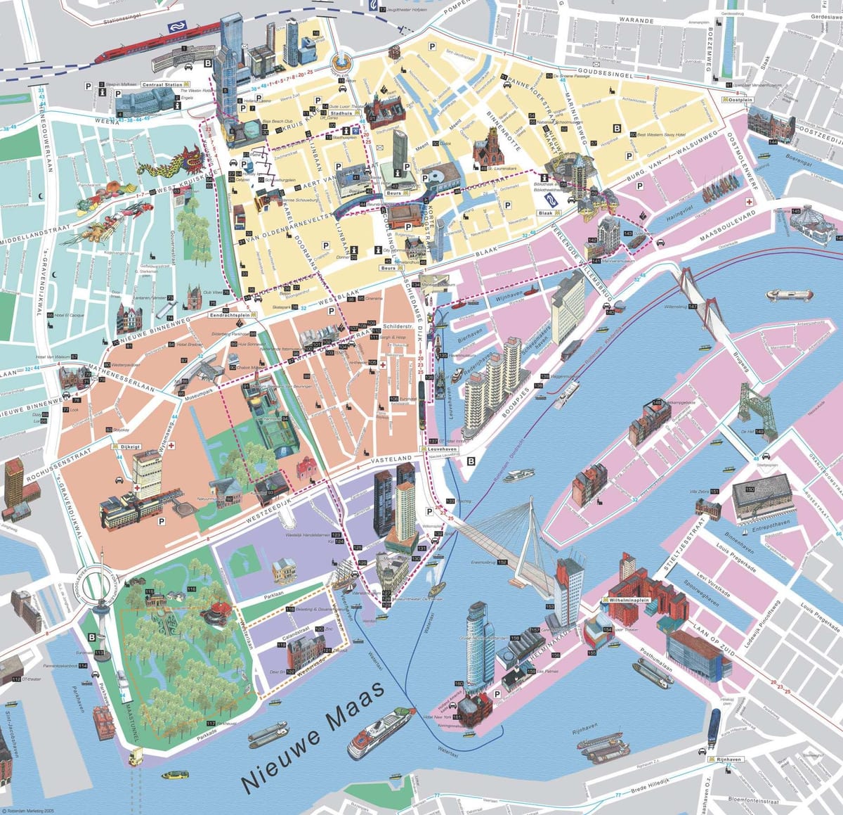 Kat jeyografik nan Rotterdam touristik 