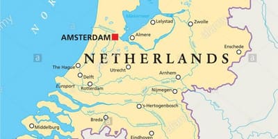 Kat jeyografik nan Rotterdam ak amstèdam