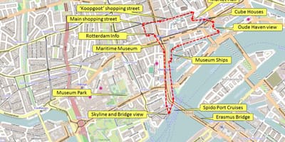 Kat jeyografik nan Rotterdam ap mache vwayaj 