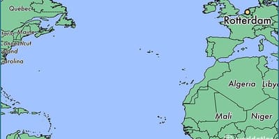 Kat jeyografik nan Rotterdam sou mond lan 